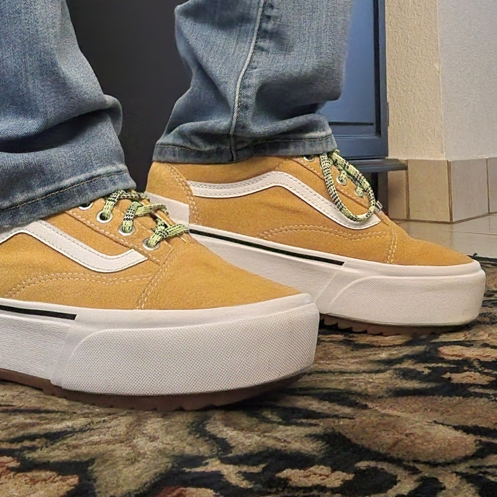 Vans Stacked Platforms Mustard